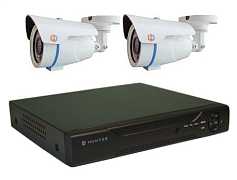 Hunter IP KIT-2/54 Комплект видеонаблюдения на 2 камеры 1Mp