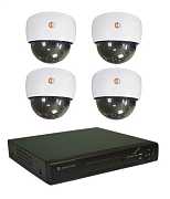 Hunter IP KIT-4/69 Комплект видеонаблюдения на 4 камеры 2Mp