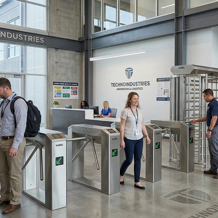 Установка турникетов на предприятии