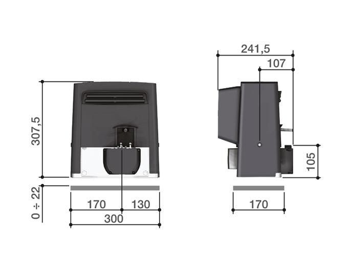 CAME BX 704 RC KIT combo Комплект автоматики для откатных ворот