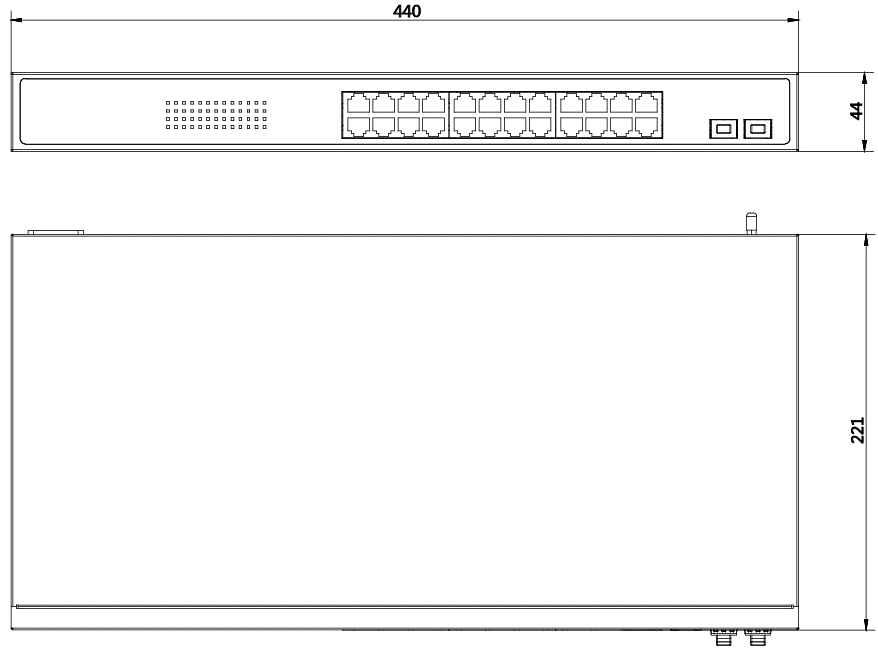HikVision DS-3E1526P-SI Коммутатор