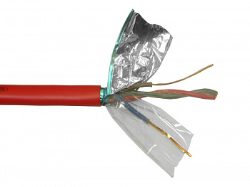Netko Кабель сигнальный, экранированный, КПСЭнг (А) - FRLS, 2*2*1.00мм2 (1.1мм) 200м, красный Netko Кабель сигнальный, экранированный, КПСЭнг (А) - FRLS, 2*2*1.00мм2 (1.1мм) 200м, красный