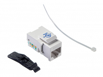 Netko Модуль Keystone неэкранированный, RJ45, cat.6, 90°, без инструмента, KE, белый, Expert CKC Netko Модуль Keystone неэкранированный, RJ45, cat.6, 90°, без инструмента, KE, белый, Expert CKC