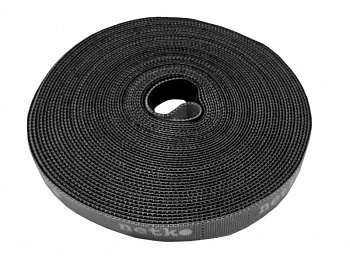 Netko Лента-липучка многоразовая 14,5мм*10м, с насечками для отрыва (каждые 2 см), черная Optima Netko Лента-липучка многоразовая 14,5мм*10м, с насечками для отрыва (каждые 2 см), черная Optima