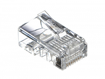 Netko (54141) Коннектор RJ45 (8p8c) cat.5е, для одножильного и многожильного кабеля Netko (54141) Коннектор RJ45 (8p8c) cat.5е, для одножильного и многожильного кабеля