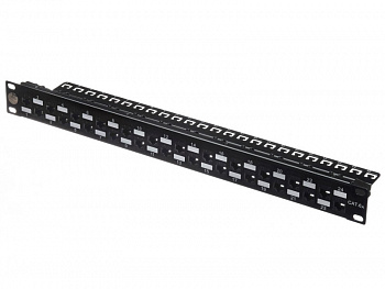 Netko Патч-панель UTP, 19", 24 порта RJ45, cat.6а, 1U, Dual Type IDC, Expert СКС Netko Патч-панель UTP, 19", 24 порта RJ45, cat.6а, 1U, Dual Type IDC, Expert СКС