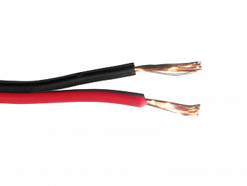 Netko Кабель акустический 2*0.35мм2 (20*0.15мм) CCA, 100м, пластиковая катушка, черный/красный Netko Кабель акустический 2*0.35мм2 (20*0.15мм) CCA, 100м, пластиковая катушка, черный/красный