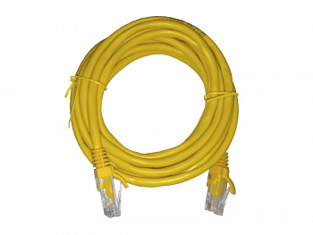 Netko Патч-корд UTP4 cat 5e, 3,0м, ВС, LSZH, желтый, литой коннектор Optima Netko Патч-корд UTP4 cat 5e, 3,0м, ВС, LSZH, желтый, литой коннектор Optima