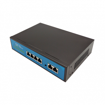 Space Technology ST-S140POE (2М/100W/А) PRO Коммутатор Space Technology ST-S140POE (2М/100W/А) PRO Коммутатор