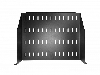 Netko Полка консольная 2U, глубина 370, без крепежа, черная