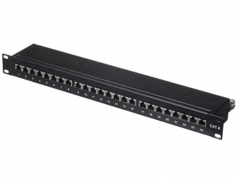 Netko Патч-панель FTP, 19", 24 порта RJ45, cat.6, 1U, Dual Type Netko Патч-панель FTP, 19", 24 порта RJ45, cat.6, 1U, Dual Type