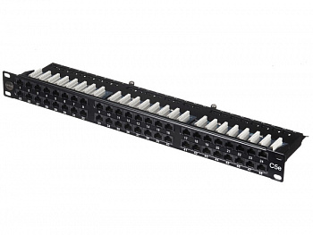 Netko Патч-панель UTP, 19", 48 портов RJ45, cat.5е, 1U, Dual Type, компактная, Expert CKC Netko Патч-панель UTP, 19", 48 портов RJ45, cat.5е, 1U, Dual Type, компактная, Expert CKC