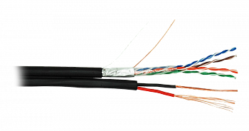 NETLAN EC-UF004-5E-PC150-PE-BK Кабель F/UTP 4 пары