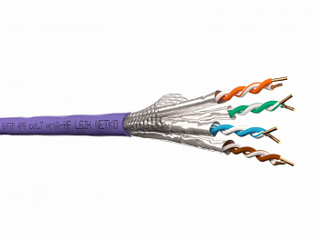 Netko Кабель S/FTP4 cat.7, 4 пары, 23 AWG BC, экранированный, 305м, нг(А)-HF LSZH Netko Кабель S/FTP4 cat.7, 4 пары, 23 AWG BC, экранированный, 305м, нг(А)-HF LSZH