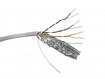 Netko Кабель FTP4 cat.5е, одножильный, экранированный, 305м, Cu, Проходит Fluke тест, серый Silver Netko Кабель FTP4 cat.5е, одножильный, экранированный, 305м, Cu, Проходит Fluke тест, серый Silver