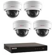Комплект видеонаблюдения HiWatch IP KIT-4/30 на 4 камеры 2Mp PoE