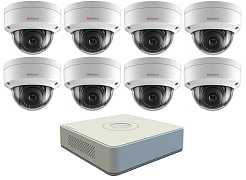 Комплект видеонаблюдения HiWatch IP KIT-8/36 на 8 камер 2Mp