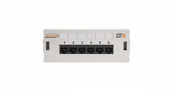 NIKOMAX NMC-WP06UE2-GY Коммутационная панель настенная NIKOMAX NMC-WP06UE2-GY Коммутационная панель настенная