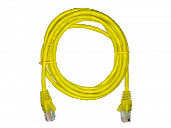 Netko Патч-корд UTP4 cat 5e, 2,0м, ВС, LSZH, желтый, литой коннектор Optima Netko Патч-корд UTP4 cat 5e, 2,0м, ВС, LSZH, желтый, литой коннектор Optima