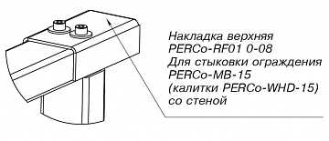 PERCo-RF01 0-08 Накладка верхняя