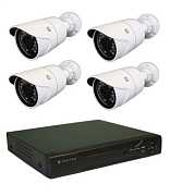 Комплект видеонаблюдения Hunter IP KIT-4/63 на 4 камеры 1,3Mp