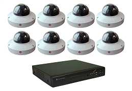 Комплект видеонаблюдения Hunter IP KIT-8/75 на 8 камер 2Mp PoE