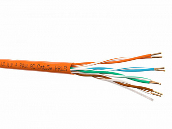 LC Кабель UTP4 cat.5е, одножильный, 305м, Cu, FRLS