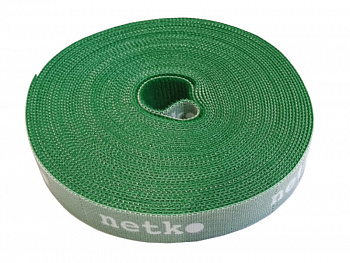 Netko Лента-липучка многоразовая 20мм*10м, с насечками для отрыва (каждые 2 см), зеленая Optima Netko Лента-липучка многоразовая 20мм*10м, с насечками для отрыва (каждые 2 см), зеленая Optima
