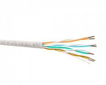 Netko Кабель UTP4 cat.5е, одножильный, 305м, Cu, нг(А)-LSLTx - малодымный, низкотоксичный Netko Кабель UTP4 cat.5е, одножильный, 305м, Cu, нг(А)-LSLTx - малодымный, низкотоксичный