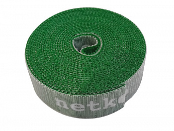 Netko Лента-липучка многоразовая 20мм*3м, с насечками для отрыва (каждые 2 см), зеленая Optima Netko Лента-липучка многоразовая 20мм*3м, с насечками для отрыва (каждые 2 см), зеленая Optima
