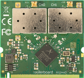 MikroTik R52HnD Радиокарта MikroTik R52HnD Радиокарта