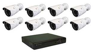 Hunter IP KIT-8/71 Комплект видеонаблюдения на 8 камер 1,3Mp PoE