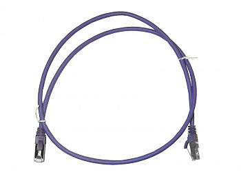 Netko Патч-корд FTP4 cat.6a, 0.5м, литой коннектор, фиолетовый, LSZH, CKC