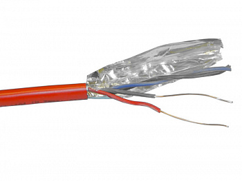 Netko Кабель сигнальный, экранированный, КПСЭнг (А) - FRLS, 2*2*0.75мм2 (1.0мм) 200м, красный