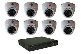 Комплект видеонаблюдения Hunter IP KIT-8/69 на 8 камер 1Mp