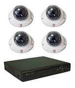 Hunter IP KIT-4/64 Комплект видеонаблюдения на 4 камеры 1,3Mp