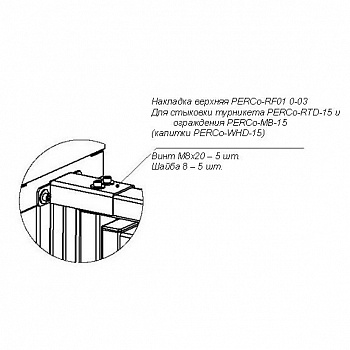 PERCo-RF01 0-03 Накладка верхняя