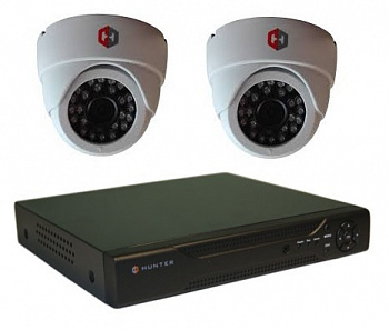 Hunter IP KIT-2/53 Комплект видеонаблюдения на 2 камеры 1Mp Hunter IP KIT-2/53 Комплект видеонаблюдения на 2 камеры 1Mp