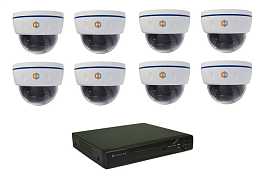 Комплект видеонаблюдения Hunter IP KIT-8/73 на 8 камер 1Mp