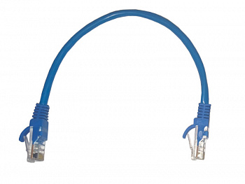 Netko Патч-корд UTP4 cat 5e, 0,25м, ВС, LSZH, синий, литой коннектор Optima Netko Патч-корд UTP4 cat 5e, 0,25м, ВС, LSZH, синий, литой коннектор Optima