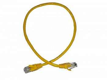 Netko Патч-корд UTP4 cat 5e, 0,5м, ВС, LSZH, желтый, литой коннектор Optima Netko Патч-корд UTP4 cat 5e, 0,5м, ВС, LSZH, желтый, литой коннектор Optima