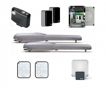 Установка автоматики распашных ворот NICE WINGO5024BDKCE Установка автоматики распашных ворот NICE WINGO5024BDKCE