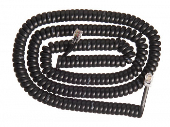 Netko Шнур телефонный витой (4р4с) 7,5 метра / черный Netko Шнур телефонный витой (4р4с) 7,5 метра / черный