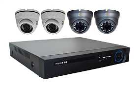 Комплект видеонаблюдения Hunter MHD KIT-4/2 на 4 камеры 1Mp