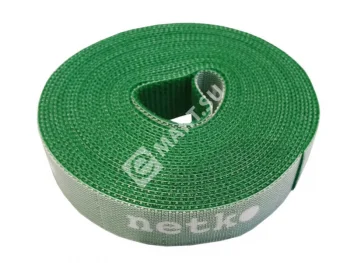 Netko Лента-липучка многоразовая 20мм*5м, с насечками для отрыва (каждые 2 см), зеленая Optima