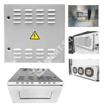 ЦМО ШТВ-Н-12.6.5-4ААА-Т1 Шкаф уличный всепогодный настенный укомплектованный 12U