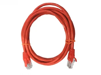 Netko Патч-корд UTP4 cat 5e, 2,0м, ВС, LSZH, красный, литой коннектор Optima