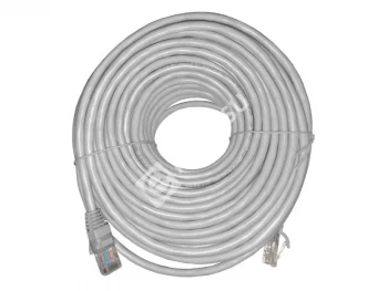 Netko Патч-корд UTP4 cat 5e, 20,0м, ВС, LSZH, серый, литой коннектор Optima