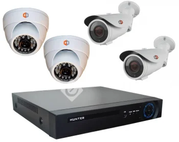 Hunter MHD KIT-4/4 Комплект видеонаблюдения на 4 камеры 2Mp
