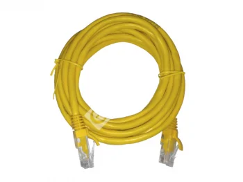 Netko Патч-корд UTP4 cat 5e, 3,0м, ВС, LSZH, желтый, литой коннектор Optima